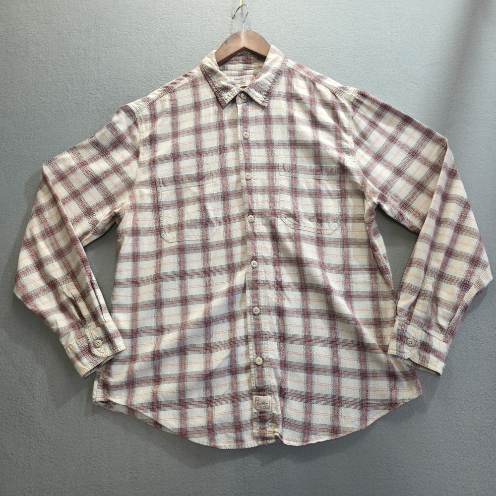 Levi‎ Strauss Men's Classic Fit Plaid Long Sleeve Button Up Shirt Size Large